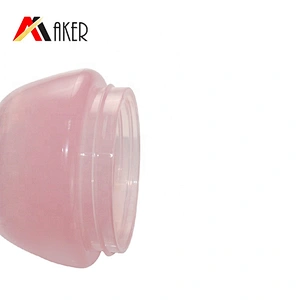 Custom 30ml Pink Oval Single Wall PP Plastic Lip Scrub Packaging with Screw Cap