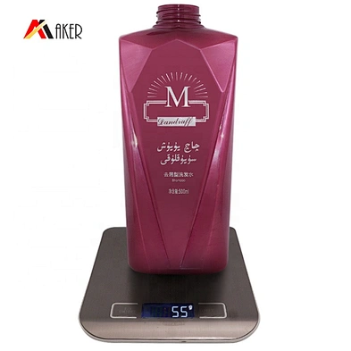 New design 500ml PET plastic empty refillable shampoo bottle OEM with black plastic lotion pump