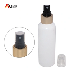 24/410 Plastic Spray Bottle Fine Mist Sprayer with Luxury Gold Aluminum Covered