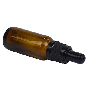 wholesale 15ml dropper serum bottle personal care packaging skin care massage essential oil brown glass bottle