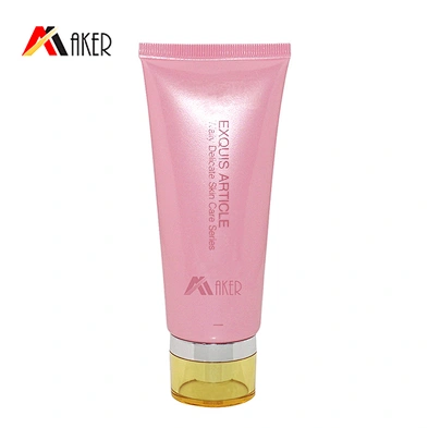 Best luxury 90ml LDPE facial cleanser cosmetic plastic tube packaging