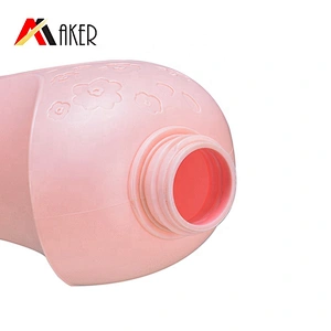 2020 New arrival factory supply pink and green 300ml 500ml HDPE plastic unique shampoo bottle with pump