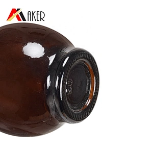 Factory wholesale price new design 15ml amber essential oil glass bottle with gold dropper