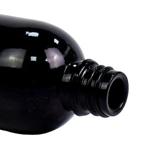 guangzhou factory 90ml 3oz dropper bottle personal care packaging black boston glass bottle for essential oil