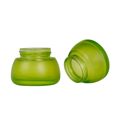 factoty custom luxury personal care jar set skin care packaging lotion cream glass wood color grain cap jar