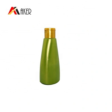 Custom 90ml 400ml 500ml Green Special Shape PE Plastic Mini Shampoo Refillable Bottles Set with Flip Top Cap