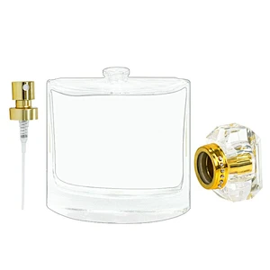 109ml Custom Transparent Cosmetic Hair Body Room Unique Empty Perfume Continous Fine Mist Glass Spray Bottle