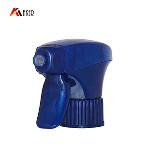Customized empty 500ml white color special shape PE plastic liquid detergent bottle with trigger sprayer