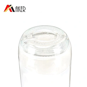 New arrival round shape 700ml clear empty glass liquor bottle with electroplating gold stopper