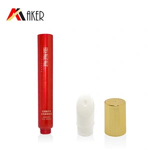 New arrival customized design red LDPE plastic empty 20ml cosmetic eye cream tube