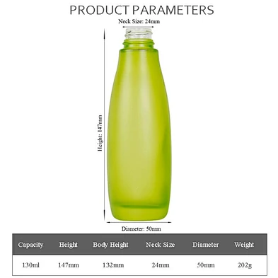 factoty custom luxury 4oz personal care frost bottle skin care packaging lotion cream glass bottle