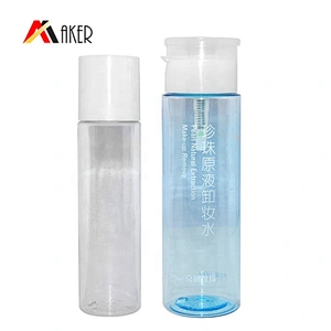 Wholesale Semi-transparent Facial Toner Bottle 180ml PET Plastic Bottle For Makeup Remover