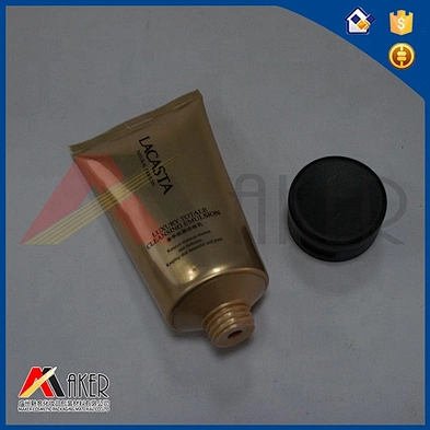 Factory supply luxury custom design 160ml LDPE facial cleanser cosmetic squeeze tube with flip cap
