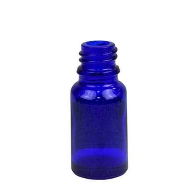 wholesale empty blue 15 ml 15ml personal care cosmetic glass essential oil packaging essential oil pump bottle with dropper