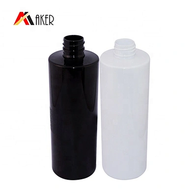 wholesale products china Customized cylinder 500ml white black plastic PET lotion bottle with pump