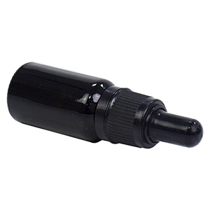 amber clear black bottle essential oil dropper glass bottle personal care packaging skincare 10ml serum black bottle