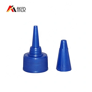 24mm High Quality blue plastic Nozzle tip Pointed mouth cap with cover