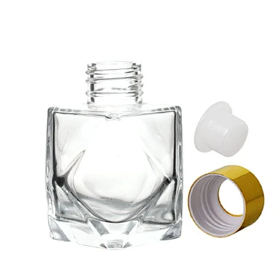 Factory Custom High Quality 100ml Damond Shape Aromatherapy Oil Diffuser Gass Bottle For Hotel Decor