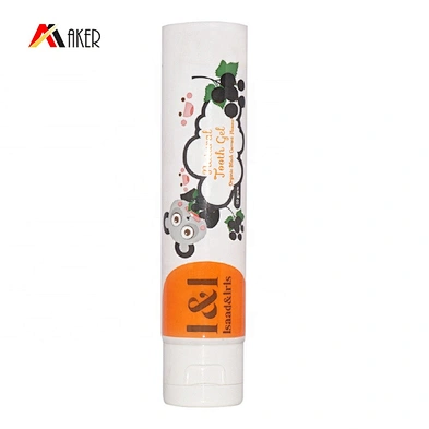 Wholesale price custom printing white round cosmetic cream plastic tube packaging with screw lid