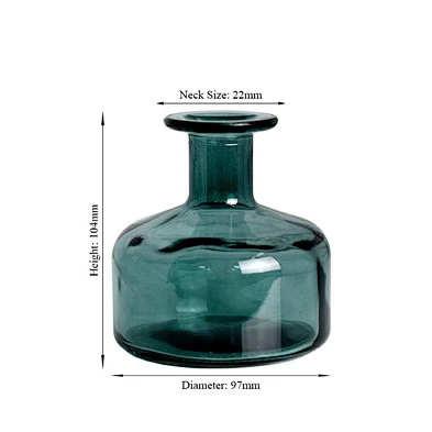 china factory 300ml room flower rattan reed   diffuser glass bottle set for room decor