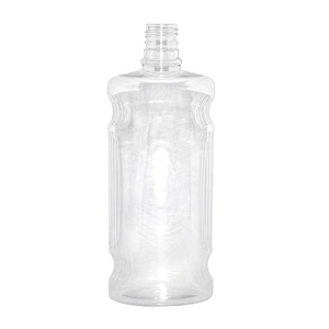 empty 400ml transparent plastic pet personal oral care packaging mouthwash bottle