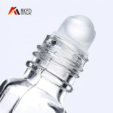 Factory wholesale clear glass cosmetic 4ml roll on bottle for personal use