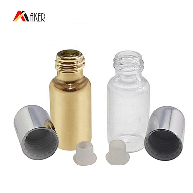 New design factory price 6ml cosmetic glass tube perfume bottle with screw cap