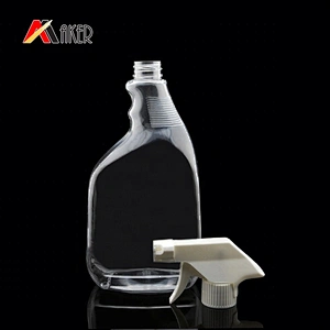 700ml Transparent PET Clear Detergent Plastic Bottle With Trigger