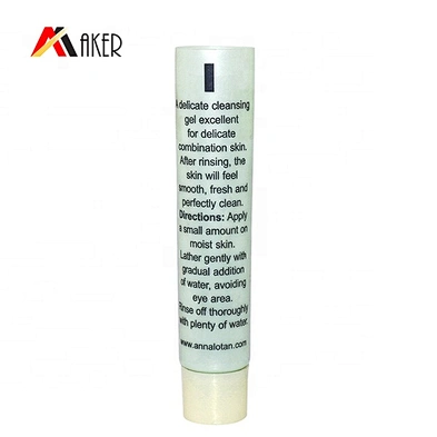Wholesale 10ml round green LDPE plastic cosmetic packing cream tube with screw cap
