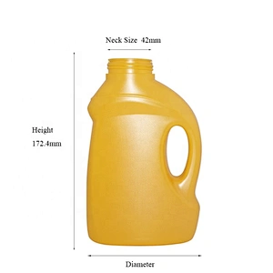 Hot design wholesale empty 500ml yellow plastic hdpe laundry detergent bottle
