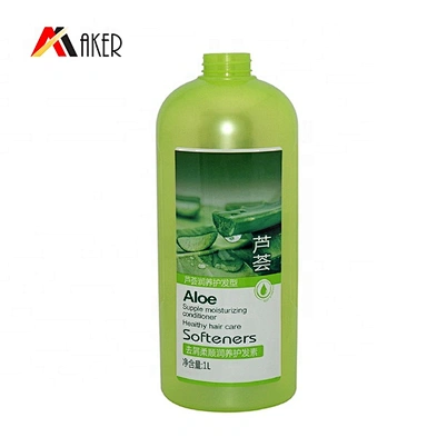 Hot selling large volume green round 1000 ml PET plastic shampoo bottle with lotion pump