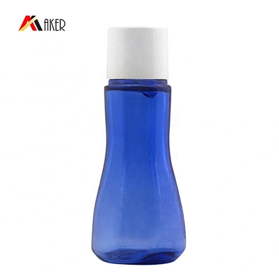 Cosmetic Lotion Cream Bottle PETG Plastic Hot Selling Empty Round Blue 20ml Screen Printing Provided Beauty Packaging