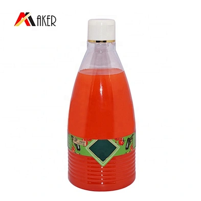 China supplier 500ml clear Customized latest design empty PET shampoo plastic bottles with flip cap