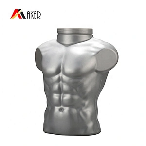 6L Unique Body shaped Customized Color Plastic HDPE Bottle Cosmetic Or Storage Container With Lid