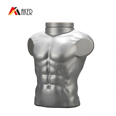 6L Unique Body shaped Customized Color Plastic HDPE Bottle Cosmetic Or Storage Container With Lid