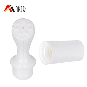 Round 15g Massage Applicator Eye Essence Cream Tube Green Empty Pearl Cosmetic Packaging Plastic 15ml Tube with Screw Cap