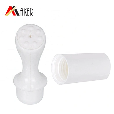Round 15g Massage Applicator Eye Essence Cream Tube Green Empty Pearl Cosmetic Packaging Plastic 15ml Tube with Screw Cap