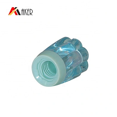 Empty factory price green round 30ml eye cream tube cosmetic squeeze plastic packaging tube with acrylic cap