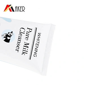 New products round 100ml LDPE plastic cosmetic face wash cleanser cream tube packaging for sale