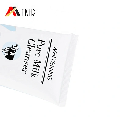 New products round 100ml LDPE plastic cosmetic face wash cleanser cream tube packaging for sale