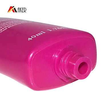 China factory empty 40ml pearlized liquid package LDPE tube foundation bb cream cosmetic plastic tube with screw cap