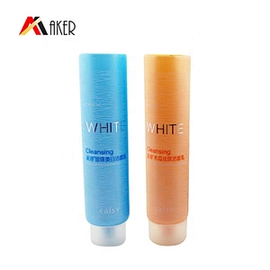 China factory supply custom logo empty LDPE plastic 120ml cosmetic cleanser tube packaging