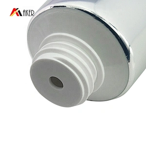 Plastic Tube Packaging Sliver Cosmetic Face Wash Aluminum Silver or Customized Colors Flip Top Cap/screw Cap Round