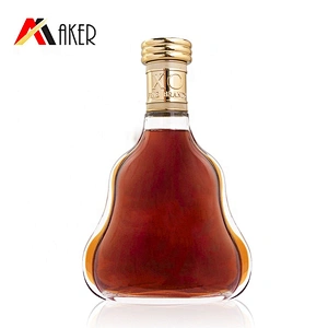 2019 New arrival wholesale clear unique shape wine glass bottle 700ml