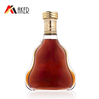 2019 New arrival wholesale clear unique shape wine glass bottle 700ml