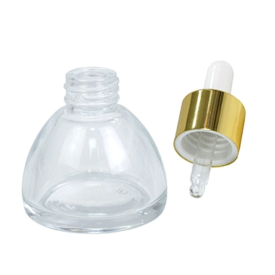 custom 20ml 30ml 45ml 1oz luxury dropper bottle personal care essential oil packaging glass massage serum bottle