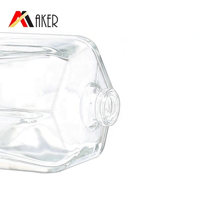 China supplier new special shape empty 50ml luxury crystal glass perfume bottle with sprayer