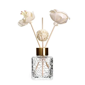 High Quality Wholesale Room Scent Fragrance Reed Diffuser Crystal Glass Luxury Nonfire Aromatherapy Bottle with Stick