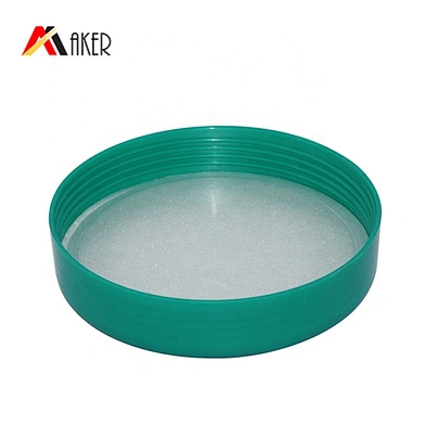 Wholesale price green round hair care shampoo jar 1000ml wide mouth PE plastic cream jar with lids