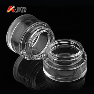 Empty 10ml 20ml 30ml 50ml Vials Clear Mini Sample cosmetic glass cream jars for sale